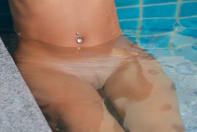 Picture tagged with: Skinny, Brunette, Cira Nerri, MET Art, Rative, Pool, Russian, Small Tits