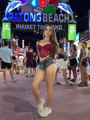 Picture tagged with: Skinny, Brunette, Eyes, Legs, Lera Buns - Valeriia Makusheva - Valeria Titova, Russian, Cute, Lingerie, Patong Beach, Phuket, Tummy