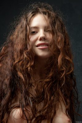 Picture tagged with: Skinny, Brunette, Fekete Fal, Norma Joel - Renata L - Nastya N, Rylsky Art, Boobs, Cute, Ukrainian
