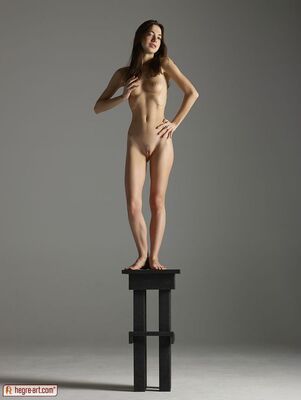 Picture tagged with: Skinny, Brunette, Hegre Art, Kiki, Monumental, Legs, Small Tits