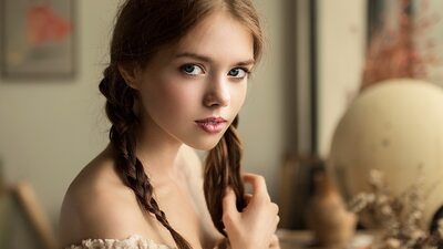Picture tagged with: Skinny, Brunette, Kate Kostyanetskaya, Art, Belarusian, Cute, Eyes, Face, Safe for work, Sexy Wallpaper