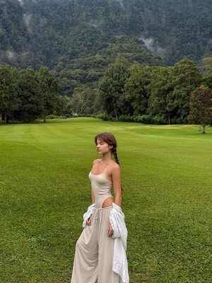 Picture tagged with: Skinny, Brunette, Nature, Russian, Veronika Safronenko - Vero Hanberg - verohanberg, Braid, Cute