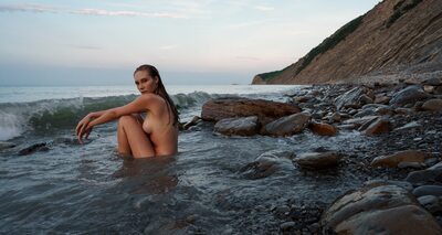 Picture tagged with: Skinny, Brunette, Roman Filippov, Art, Nature, Sexy Wallpaper