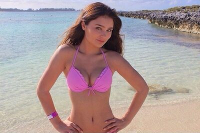 Picture tagged with: Skinny, Beach, Bikini, Brunette, Canadian, Sophi Knight, Cute, Tummy