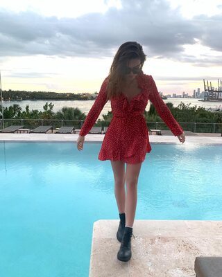 Picture tagged with: Skinny, Brunette, Thylane Blondeau, Celebrity - Star, Cute, French, Legs, Pool, Safe for work